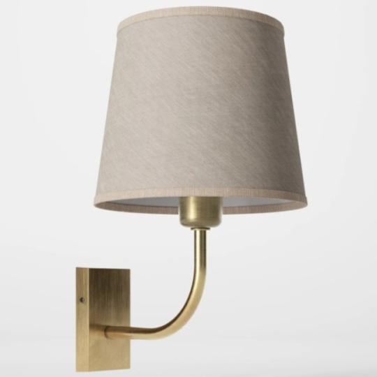 klasicky textilny tienidlo spalna citacia lampa nastenne svietidlo mediteranske vintage mosadz vidiecke balaton chata hotel nastenna lampa.jpg